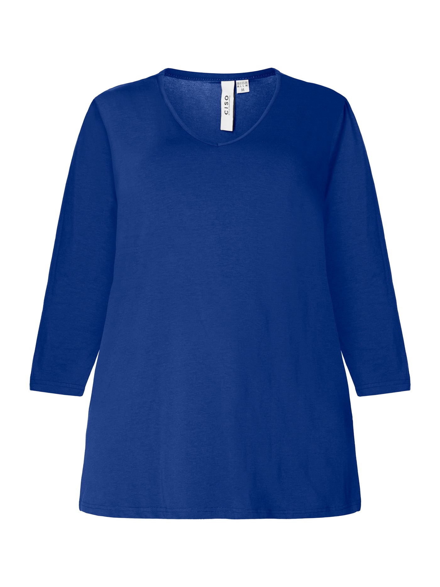 Basis T-shirt I A-facon Med 3/4 ærmer - Ultra Blue