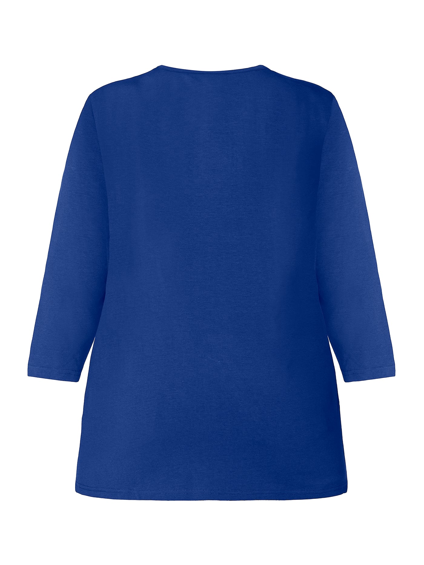 Basis T-shirt I A-facon Med 3/4 ærmer - Ultra Blue