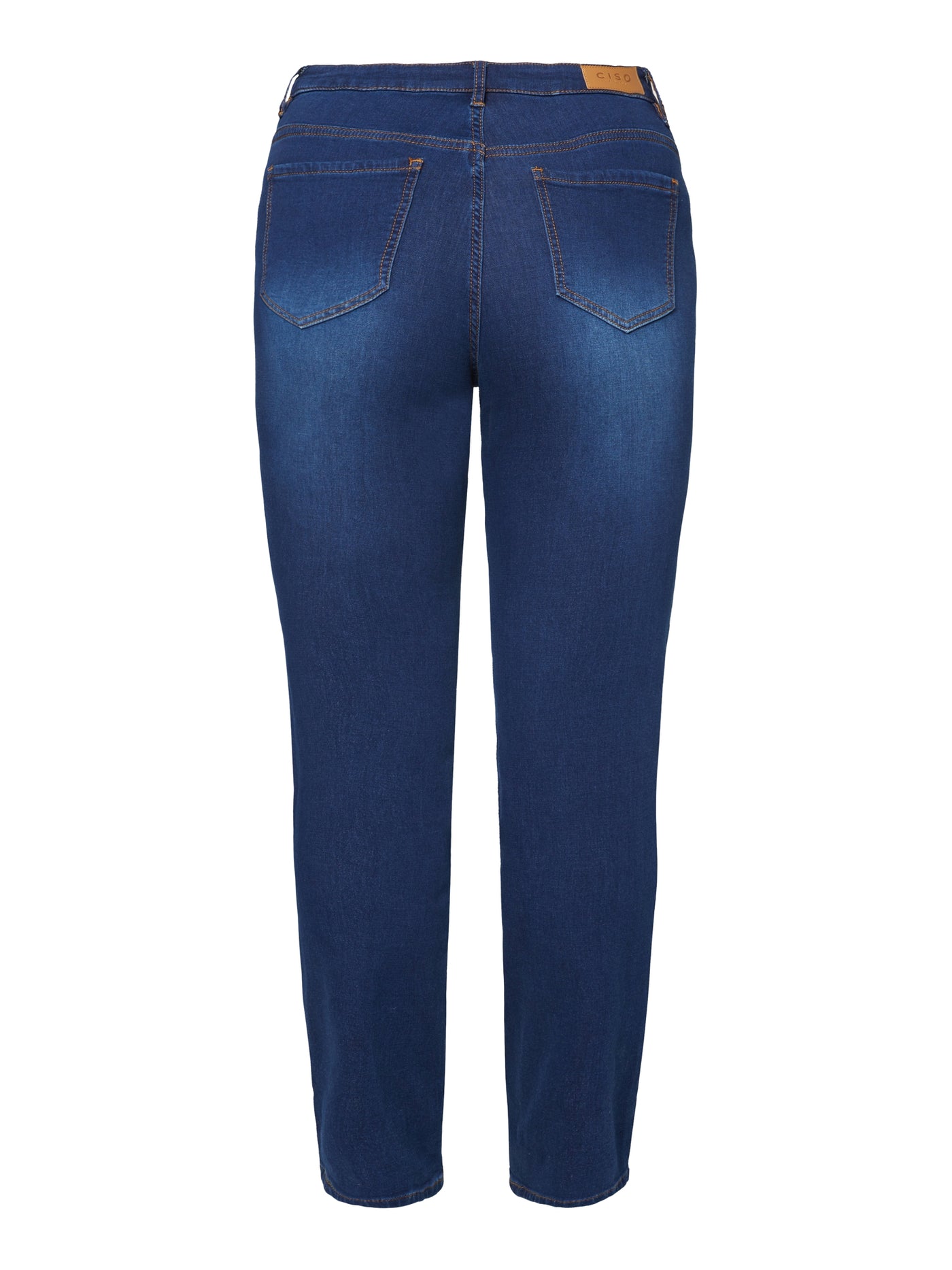 Jeans Med Lige Ben, Selma - Dark Blue Denim