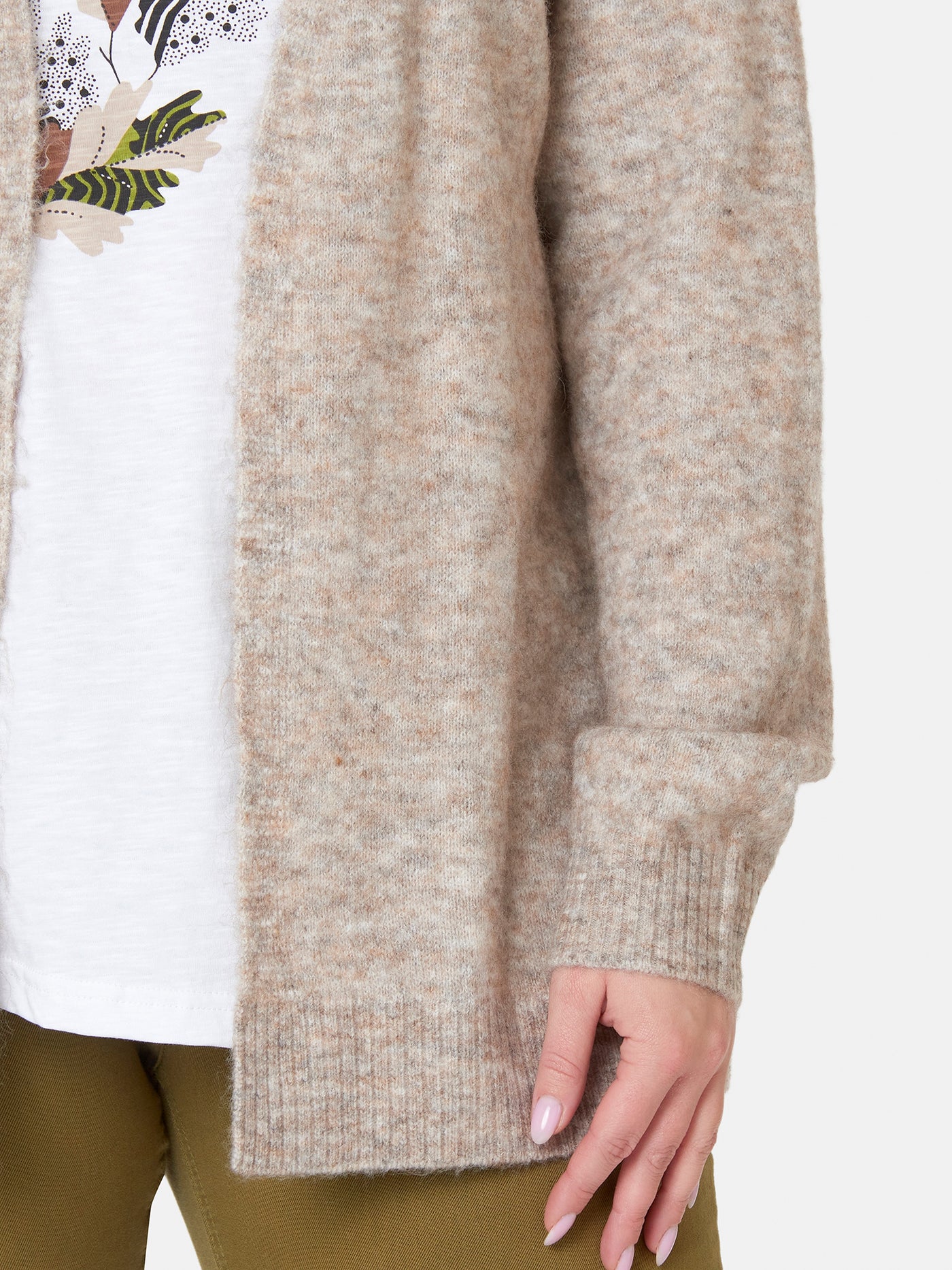 Cardigan - Beige Melange