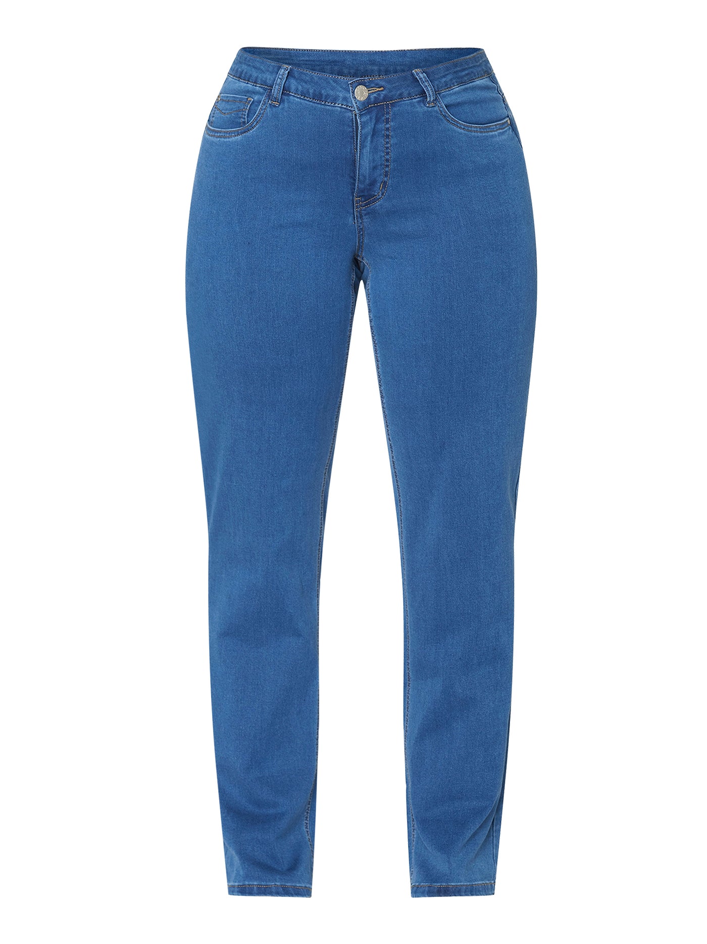 Selma Jeans med lige ben - Medium Blå