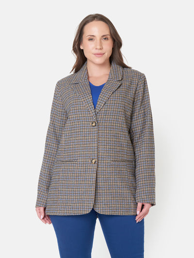 Blazer - Blue/Brown Check