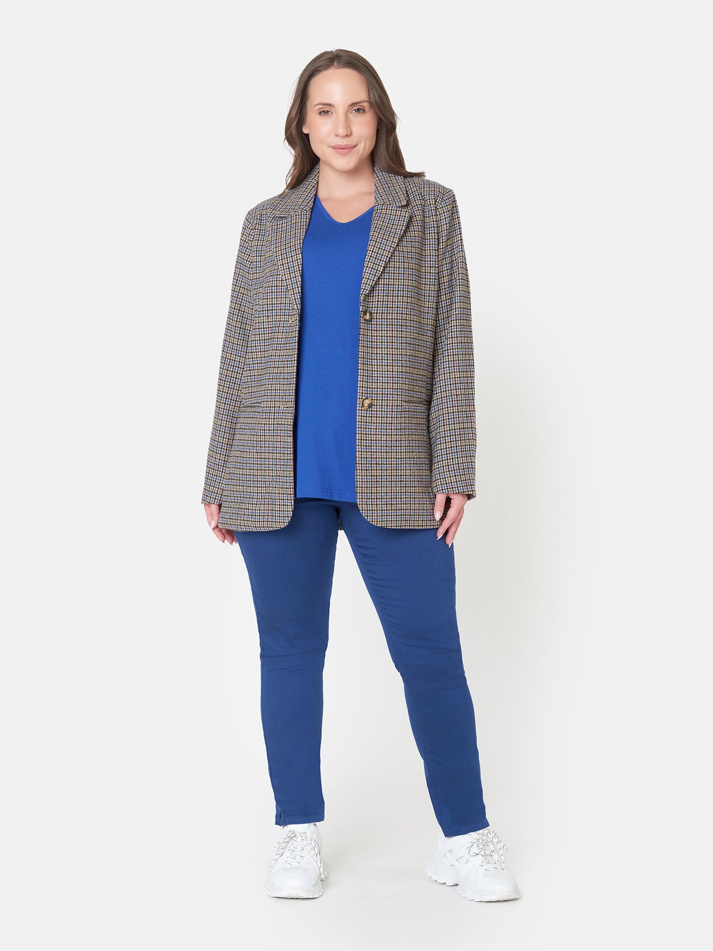 Blazer - Blue/Brown Check