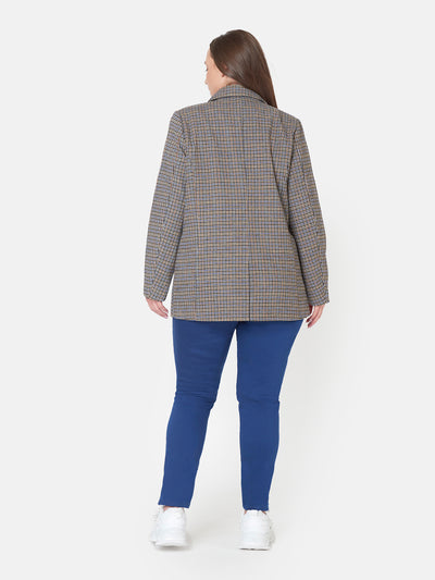 Blazer - Blue/Brown Check