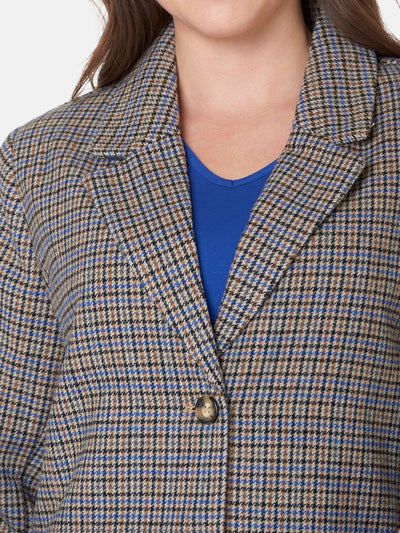 Blazer - Blue/Brown Check