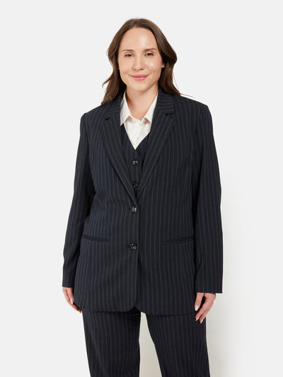 Blazer - Black Pinstripe