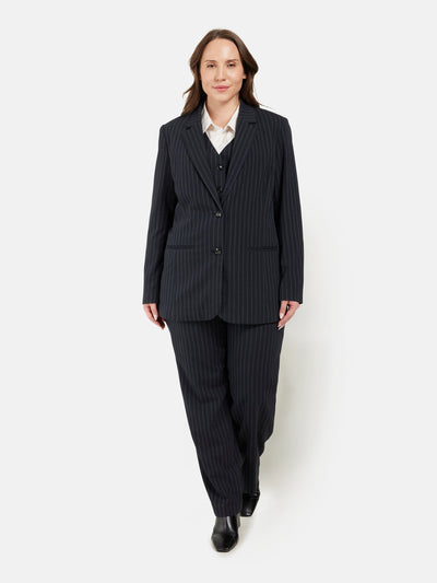 Blazer - Black Pinstripe