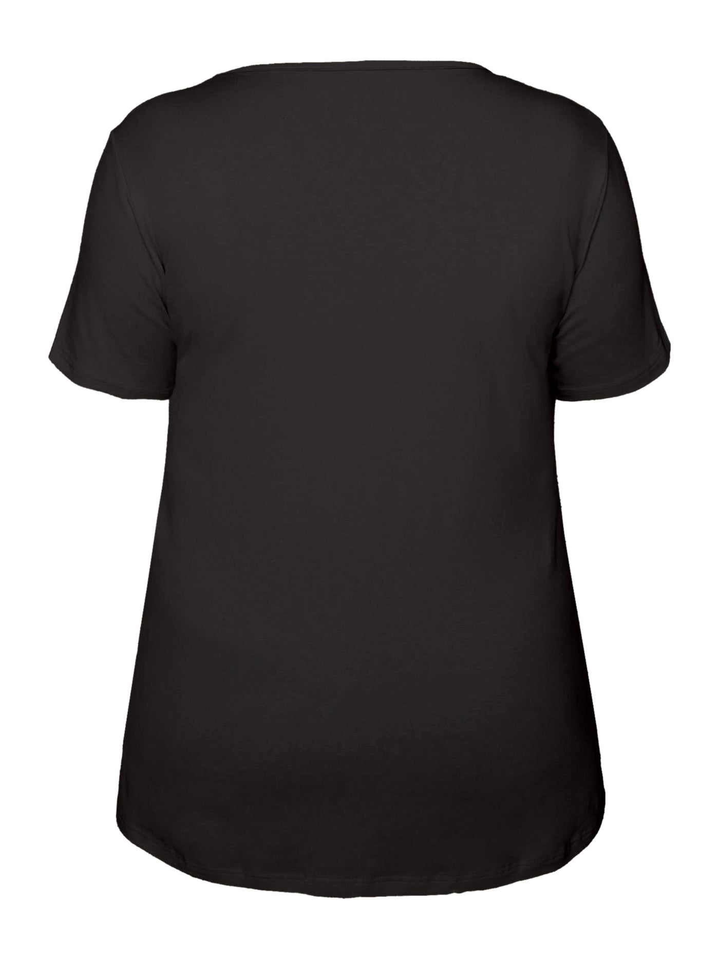 Basis T-shirt I A-facon Med Korte ærmer - Black