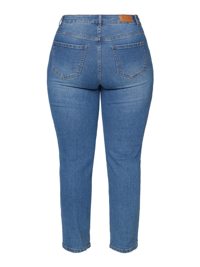 Jeans Selma 7/8 Straight Leg - Medium Blue Denim